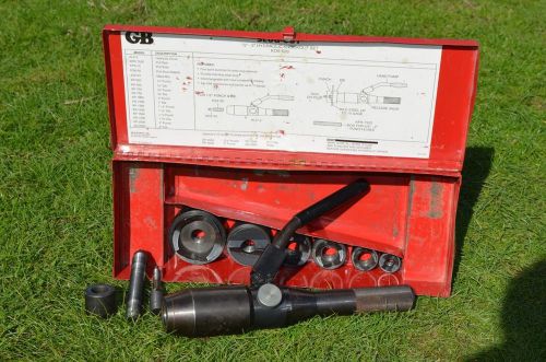 NICE WORKING GB SLUG OUT HYDRAULIC KNOCK OUT PUNCH SET