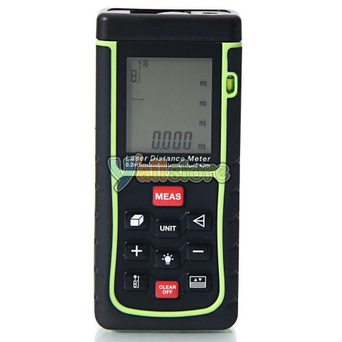 RZ-E40 40m LCD Handheld Laser Distance Meter Volume Area Measurer Range Finder