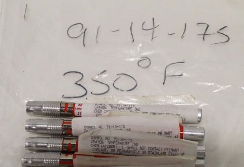 Lot of (4) K-Line 91-14-175: Temperature Indicating Crayon: 350°F Tempilstiks