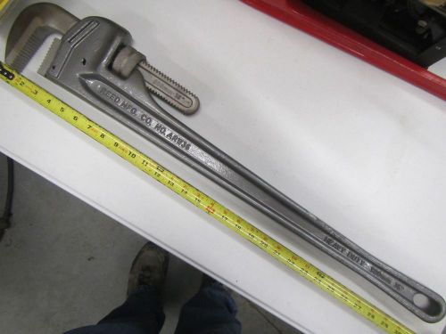 REED MFG ARW36 ALUMINUM 36&#034; pipe wrench  ALLOY STEEL JAWS ridgid disign Beast!!