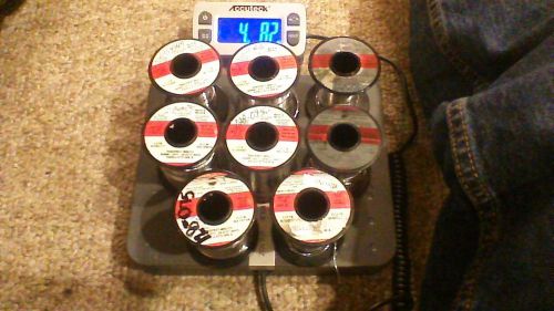 Kester Solder SN63PB37 #66/331 .031&#034; Lot of 8 Spools 4.5 Pounds total