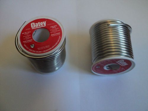 LOT OF 2 ROLLS OF 1#EA OATEY 29025 LEAD FREE SOLDER