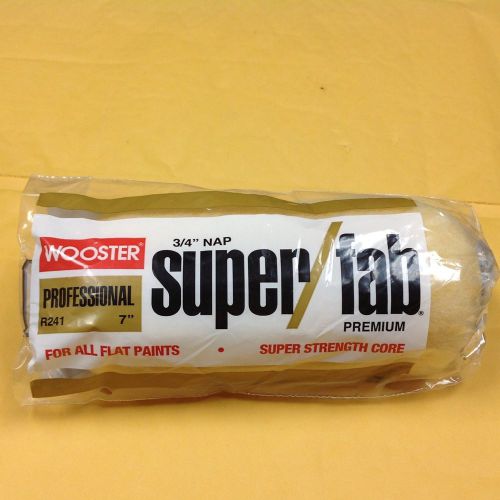 Wooster R241 7&#034; X 3/4&#034;nap Super/fab Premium Semi-rough To Rough Surfaces