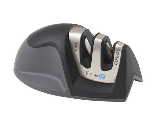 Kitchen IQ 50009 2 Stage Edge Knife Sharpener With A V-Grip Bottom