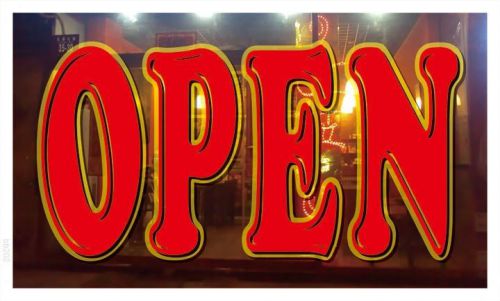 bb202 OPEN Shop Store Bar Banner Sign