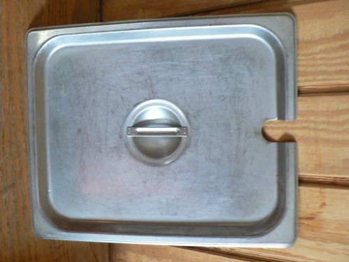 HALF SIZE STEAM TABLE FOOD PAN COVER,SLOTTED LID STAINLESS STEEL