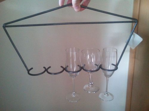 5 WINE GLASS FLIGHT HOLDER WINE TASTING GLASSES RESTAURANT WINE dine art