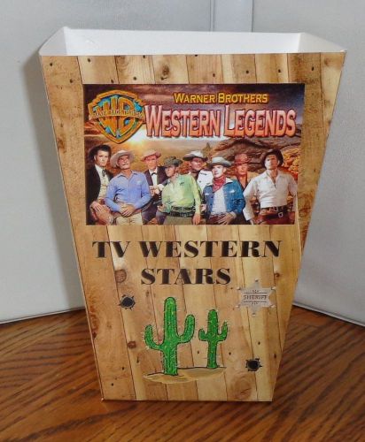 TV WESTERN STARS POPCORN BOX #1. PALADIN, CHEYENNE, HOPPY, ROY ROGERS. FREE SHIP