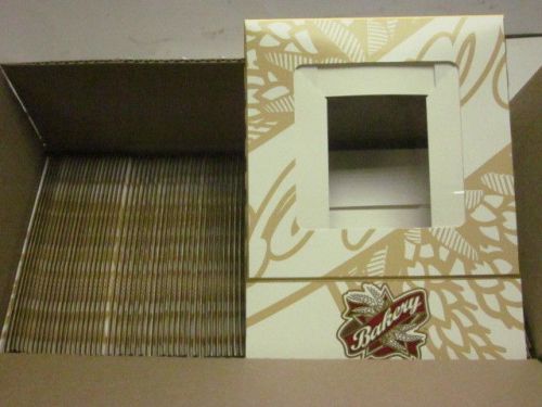 CASE OF (100) INNO-PAK MALNOVE 8x8x2.5 BAKERY CORRUGATED BOXES 001000 201