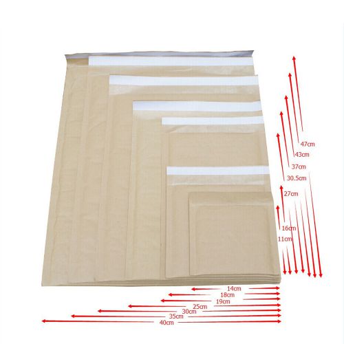 50 #3 12&#034;x10&#034; kraft bubble mailers padded envelopes shipping bag self-sealing for sale