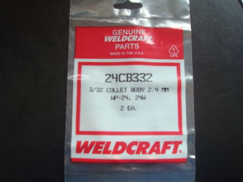 WeldCraft 24CB332 3/32&#034; ( 2.4mm ) Collet Bodies WP-24/24W 2PK