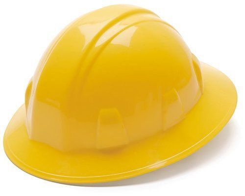 Pyramex hard hat full brim style 4 point ratchet suspension safety work helmet for sale