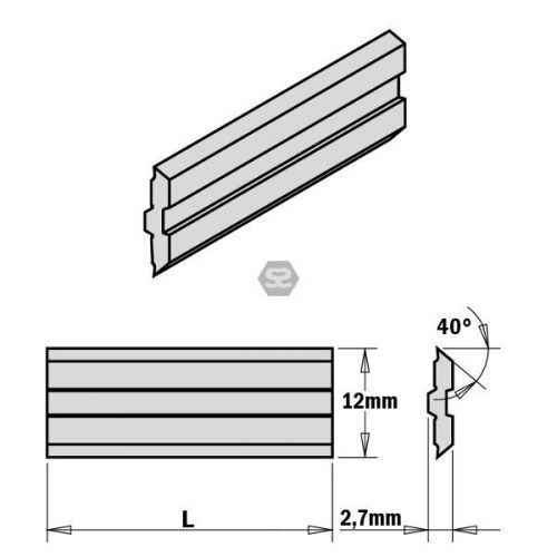 1 Pair 100mm Cut Length-Weinig /Leitz Style-Centro-Star/Centro-Fix Carbide knife