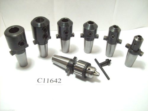 7) PC KWIK SWITCH 200 SET 3/8, 1/2, 5/8, 3/4, 7/8, 1&#034; &amp; NEW DRILL CHUCK  C11642