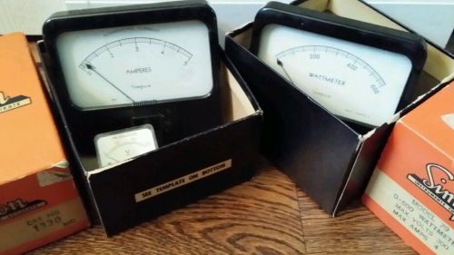 Pair of Simpson Gauges In Boxes, Model 59 Ampere, Model 79 Wattmeter NOS?