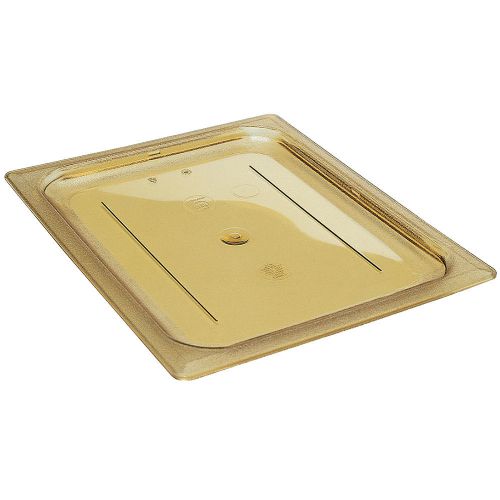 CAMBRO 1/4 GN HIGH HEAT FLAT LID, 6PK AMBER 40HPC-150