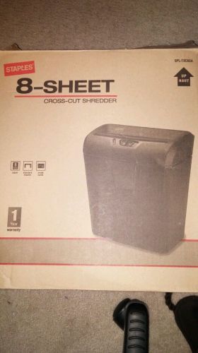 Staples 8 Sheet Cross Cut Paper Shredder