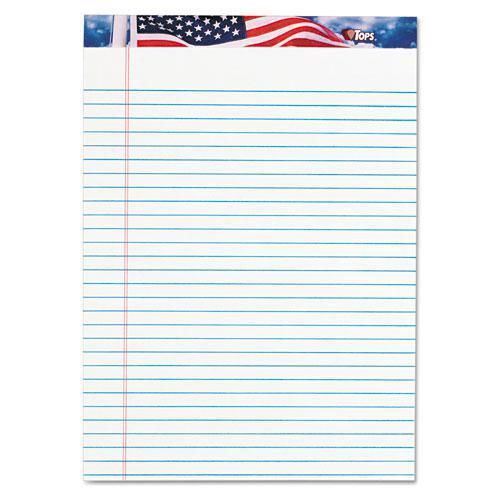 NEW TOPS 75140 American Pride Writing Pad, Lgl Rule, 8-1/2 x 11-3/4, White,