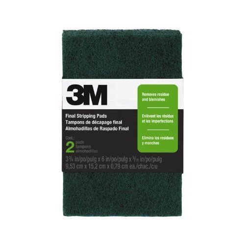 3M CHIMD 10113NA Open Stock Final Stripping Pads, 3.75-in by 6-in, 2-Pad