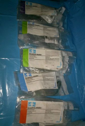 Pediatric emergency system oxygen delivery module broselow/hinkle set of 5 new for sale