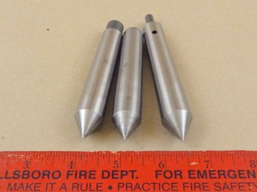 THREE (3) MT2 60 DEGREE DEAD CENTER TOOL LOT 4 SOUTH BEND ATLAS CRAFTSMAN LATHE