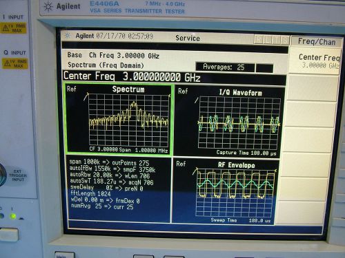 AGILENT E4406A VECTOR SIGNAL SPECTRUM ANALYZER 7MHz - 4GHz + OPT