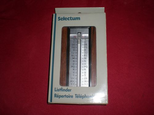 VINTAGE SELECTUM LISTFINDER ADDRESS / PHONE BOOK BRAND NEW UNOPENED NIB