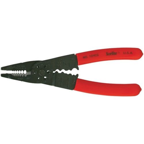 Xcelite 104CGV 8.25 Wire Stripper/Cutter W/Cushion Grip Handles for 22-10 AWG