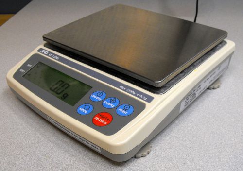 A&amp;D EK-1200i Precision Lab Balance Gold Scale 1200x1g,NTEP,Legal For Trade