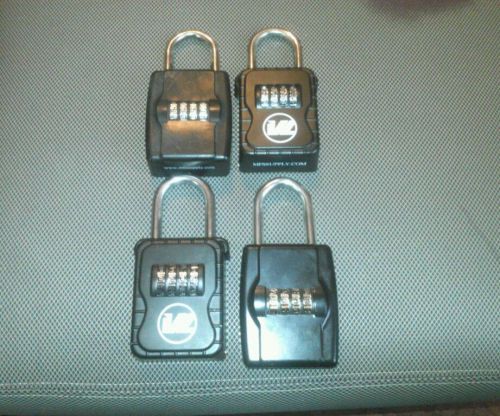 Lot of 4 Lock Boxes - Realtor Real Estate Lock Box. 4 Digits.FREE SHIPPING......