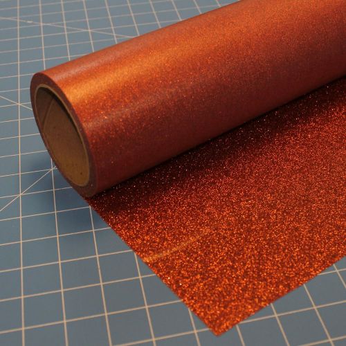 Thermoflex Glitterflex Ultra 19.5&#034; by 5 Feet  Copper Thermo Flex