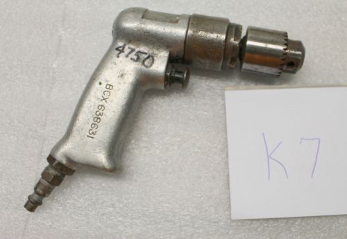 K7- Rockwell Mini Palm Compact 4750 RPM Pneumatic Air Drill 1/4&#034; Chuck Aircraft