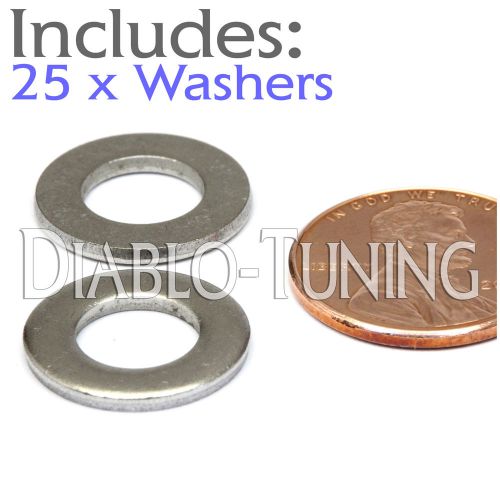 M8 / 8mm - qty 25 - metric din 125a flat washer 18-8 stainless steel for sale