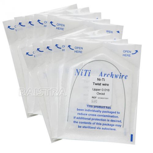 20 Packs Dental Orthodontic Niti twist ovoid Wires 0.018 1pc/pack