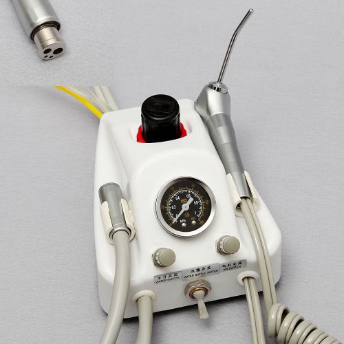 Dental Portable Air Turbine Unit Fit Compressor 4 Hole 3 Way Syringe