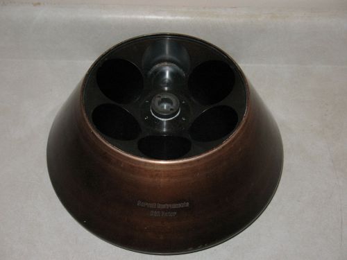 SORVALL GSA CENTRIFUGE ROTOR 6-SPACE FIXED ANGLE. NO LID