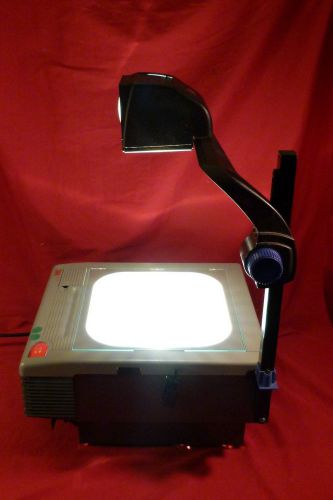 3M OVERHEAD PROJECTOR #9100  W 2 INSTALLED BULBS+ FOLD DOWN ARM