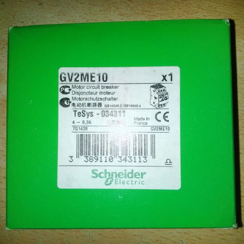 Schneider Electric GV2ME10 Combination Motor Starter Protector 4-6.3A