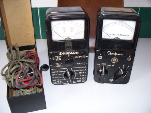 Business and Industrial -SIMPSON Volt Multimeter,, Farenheit Meter Models