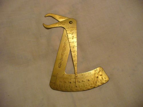 VINTAGE MEASURITE BRASS CALIPER