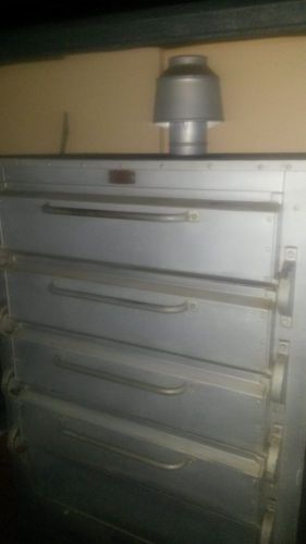 Commercial Peerless 4 Door Gas Pizza Oven