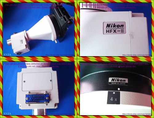 NIKON HFX-II,   POLAROID photo for Camera Microscope, sn: