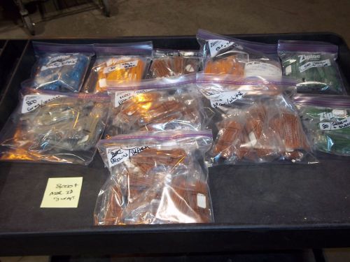 T&amp;B ID Ty-Raps/ZIP TIES 3&#034; LONG - OVER 8000 PCS. IN ASSORTED  COLORS - BIG LOT !