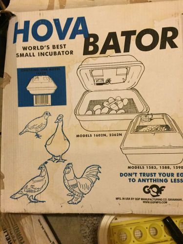 USED HOVA-BATOR INCUBATOR 1602N &amp; 1611 EGG TURNER CHICKEN EGGS HATCHING