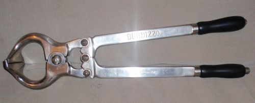 VINTAGE BURDIZZO 18&#034; STAINLESS STEEL CASTRATION EMASCULATOR TOOL FARM ANIMALS