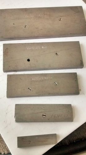 4 STARRETT ADJUSTABLE PARALLELS A,C,D,&amp;E