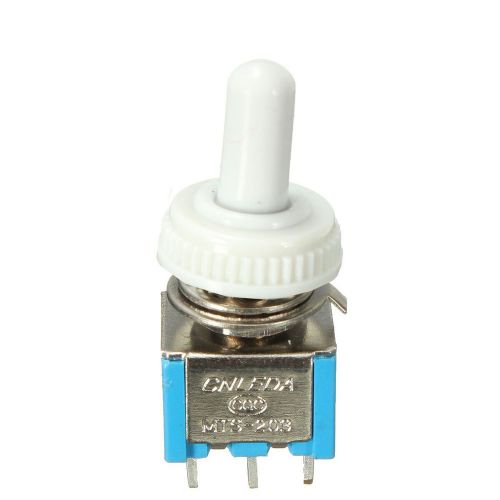 1xmini 6pin on/off/on momentary spdt toggle switch &amp; waterproof  rubber boot new for sale