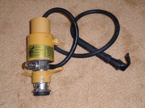 Vintage Beer Tap Keg - Coupler Hand Pump Yellow