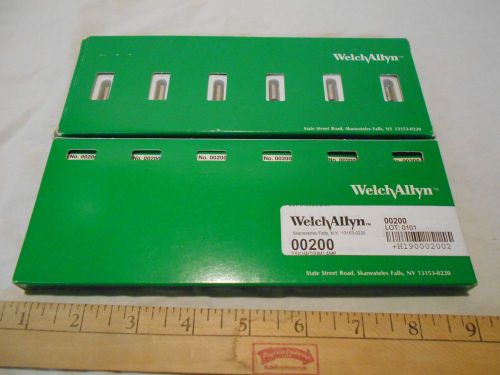 Lot of Welch Allyn 2.5W bulbs. 2- 6 pack strips REF 00200 NEW IN BOX