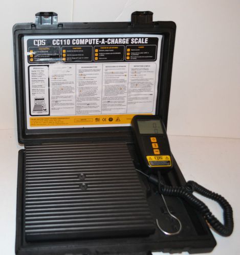 Cps cc110 copute-a-charge refrigerant scale 110 lb. (50kg) for sale